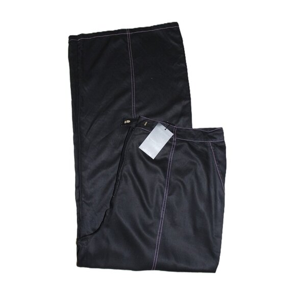 nwt ASOS Heartbreak Plus High Waisted Fit & Flare Pants with Contrast Stich (20) - Picture 12 of 13